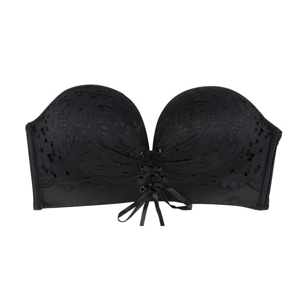 Sexy Backless Strapless Frontless Backless Strapless Bra Push Up Plus Size  Frontless Backless Strapless Bras For Women Thin Lace Frontless Backless Strapless  Bralette Dots Mesh Lingerie Frontless Backless Strapless Brassiere Low Back