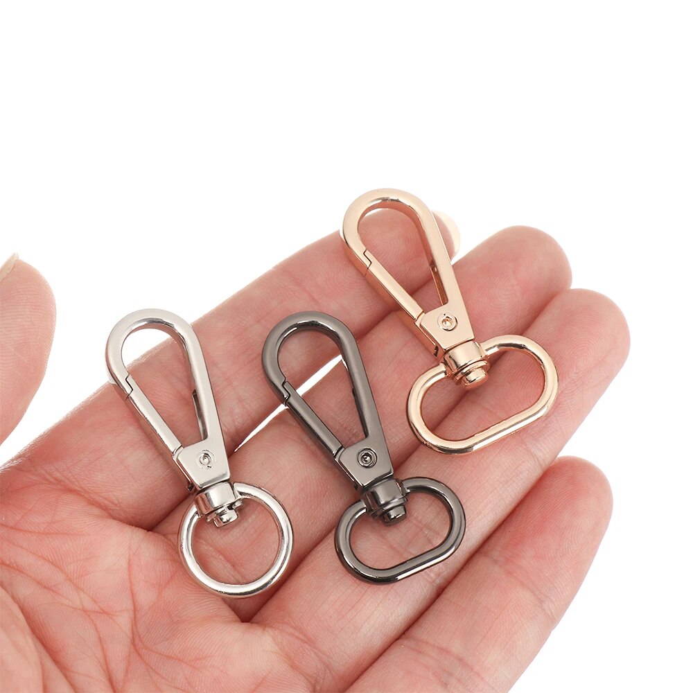 Metal Snap Hook 10Pcs Collar Carabiners Hooks Lobster Clasp KeyChain Snap  Ring Bags Strap Buckles Outdoor