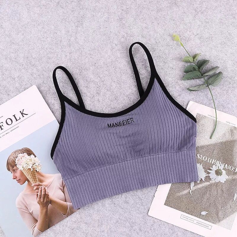 Buy Fashion Girl Comfortable Cotton Tank Top With Padded Bra Sexy