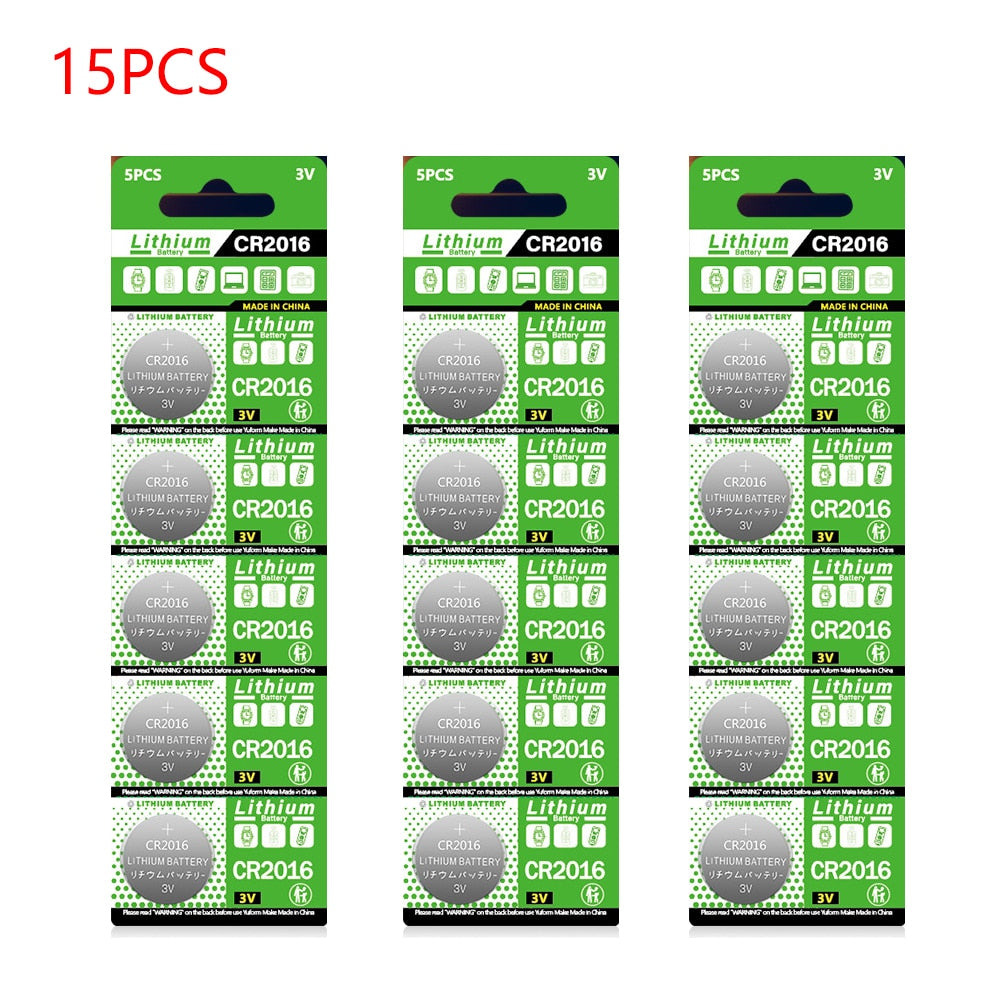 5Pcs PKCELL CR2016 3V Lithium Battery CR 2016 DL2016 LM2016 KCR2016 ECR2016  GPCR For Watch Toy Car Key Button Cell Coin
