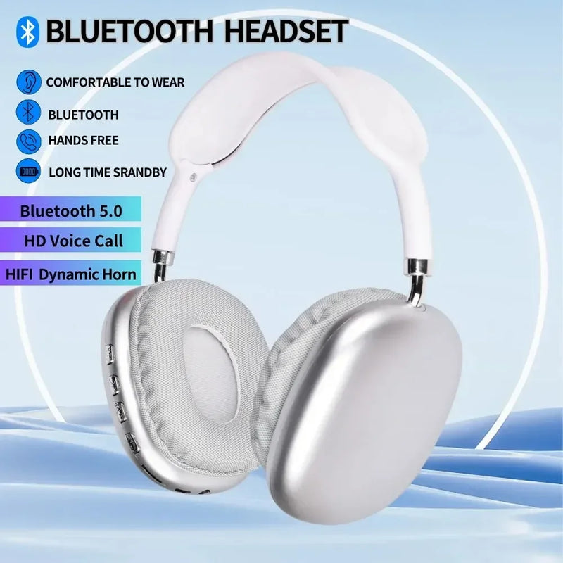 New P9 PRO Wireless Headphones Bt Headset Smart Noise Reduction Headsets Stereo Sound TWS Earphones Gaming Earpiece for Phone PC