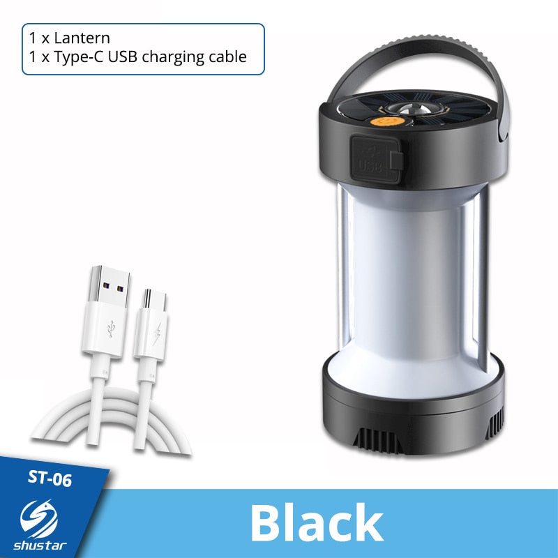 Hot Sale Portable Solar Camping Lantern with Phone Charger 4500mAh