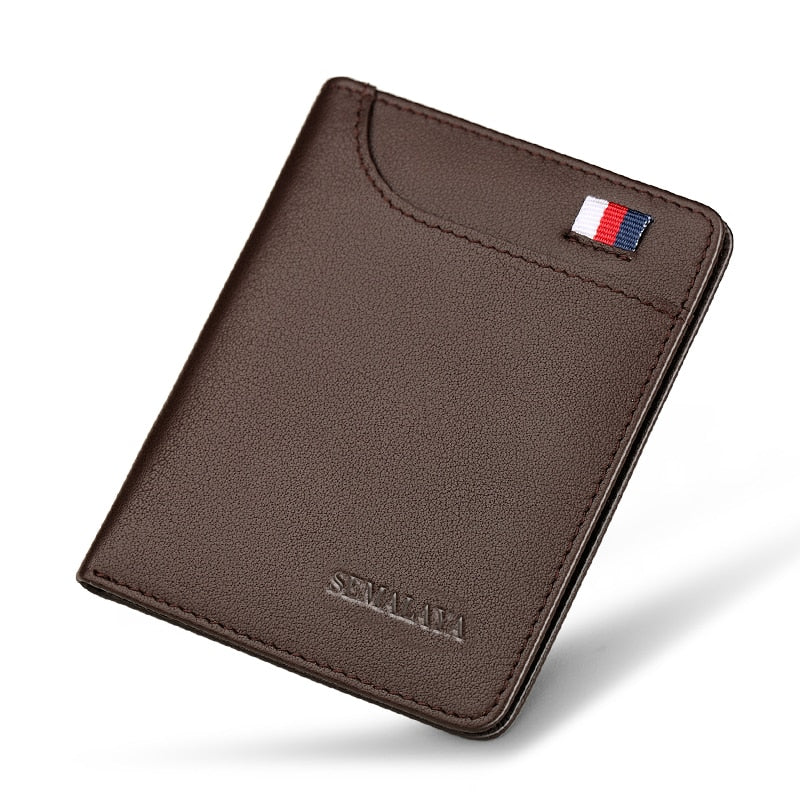 WilliamPolo Genuine Leather Designer Card Holder Wallets for Men