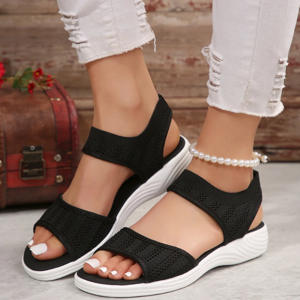 New Women Summer Fashion Sandals Mesh Casual Fish Mouth Sports Sandals