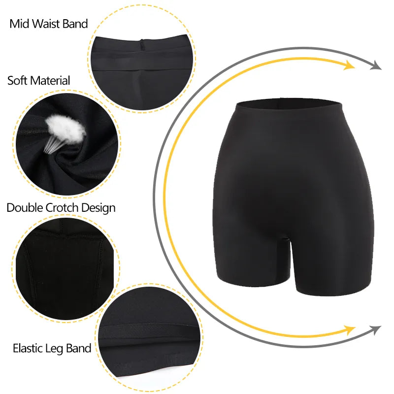 Anti Chafing Slip Shorts for Women - Smooth Seamless Boxer Briefs