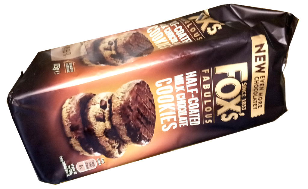 Fox Half Coated Milk Chocolate Cookies 180g