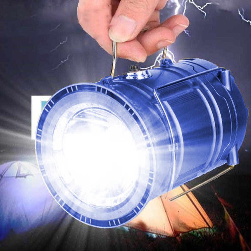 3-in-1 rechargeable solar ultra bright led camping lantern flashlight Solar Camping Light 3 In 1 Usb Rechargeable Outdoor Survival Tent Port