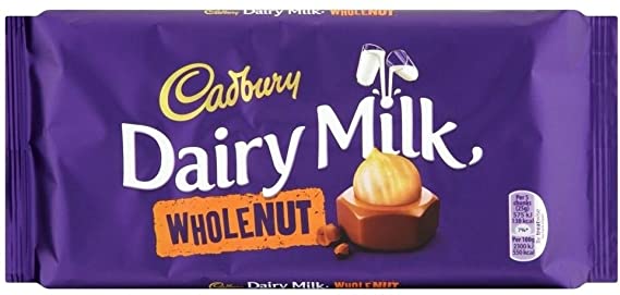 Cadbury Dairy Chocolate Whole Nut 200g