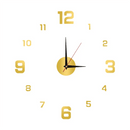 Modern 3D Wall Clock - Silent Mechanism, Luminous Nordic Design with Glowing Hands & Numbers, Large Display for Living Room, Bedroom, Office Decor, Easy No-Drill Installation, Bedroom Timepiece | Nordicinspired Design | Durab