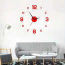 Modern 3D Wall Clock - Silent Mechanism, Luminous Nordic Design with Glowing Hands & Numbers, Large Display for Living Room, Bedroom, Office Decor, Easy No-Drill Installation, Bedroom Timepiece | Nordicinspired Design | Durab