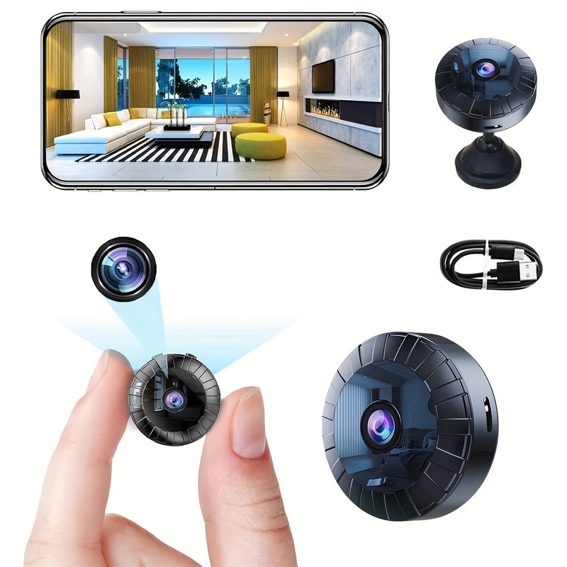 1pc HD 1080P Mini Hidden Camera, Tiny Camera, Wireless WiFi Small Nanny Cam, Smart Home Surveillance Equipment For Indoor Security