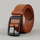 1pc Men'S Fashionable PU Leather Belt, Simple And Retro Design, Smooth Buckle, for Men Daily Life, Leisure Time Party Festival Workvalentine'S Day