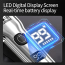 Professional Men's Electric Hair Clipper Set of 1, Men's Electric Shaver with LED Display Screen, Zero-Gap Haircut Kit with 4 Guide Combs, TYPE-C Charging, Gift for Men, Father's Day Gift, The first choice for hairdressers an