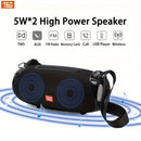 TG534 Portable Wireless Stereo Speaker With Dual Speakers, TWS Stereo Hands-Free Call/FM/TF Card/U Disk, Connect Mobile Phone/Tablet/TV, Music Speaker Plug-in Card U Disk Support