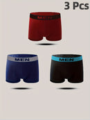 1/3/6 Packs of Men's Breathable Quick-Drying Boxer Briefs with High Elasticity And Skin-Friendly Material, Adult Underwear for Men'S Casual Sports Underwear, Suitable for S/M/L Sizes