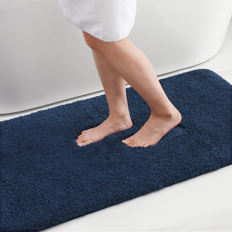 Olanly Soft Bathroom Plush Rug Absorbent Quick Dry Bath Mat Shower Pad Floor Protector Decor Non-Slip Living Room Bedroom Carpet