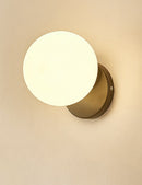 Decoration Loft Indoor Wall Lamp Glass Shade for Bedroom Stair Modern Minimalist Bedside Lights Black E27 Base