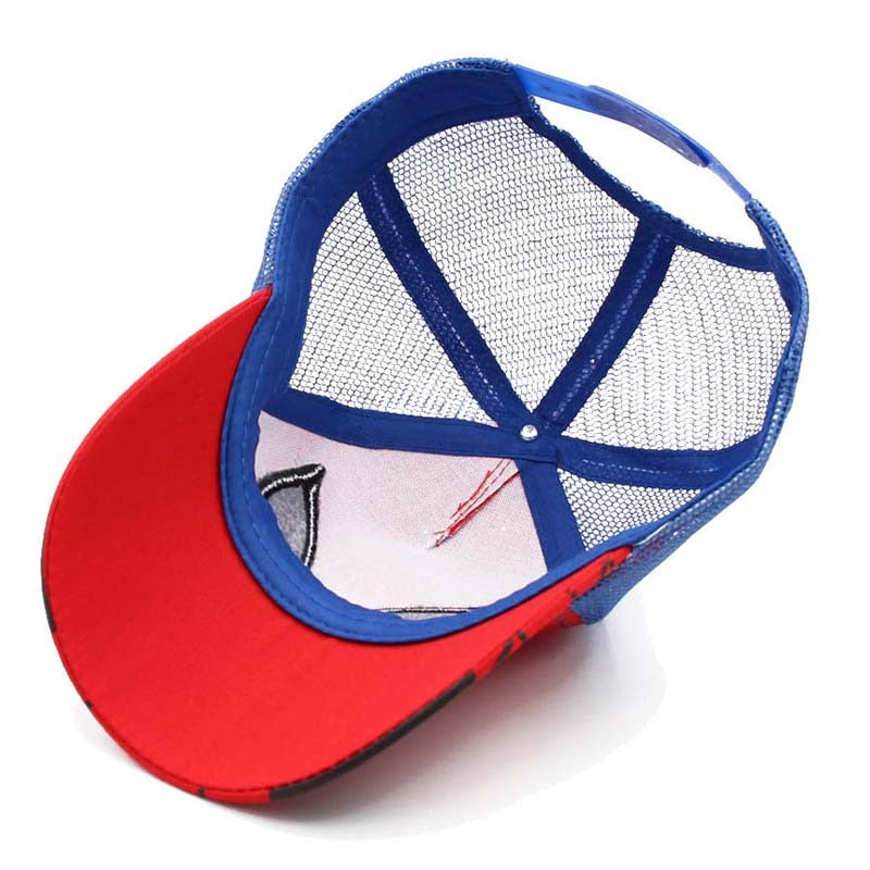Anime Spider Kids Cap Cartoon baby Embroidery Man Cotton Children Baseball Caps for Boy Girl Hip Hop Hat Snapback cap