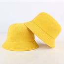 Blank Corduroy Bucket Hat For Women Spring Plain Men Panama Outdoor Hiking Beach Fishing Cap Sunscreen Female Sunhat Bob