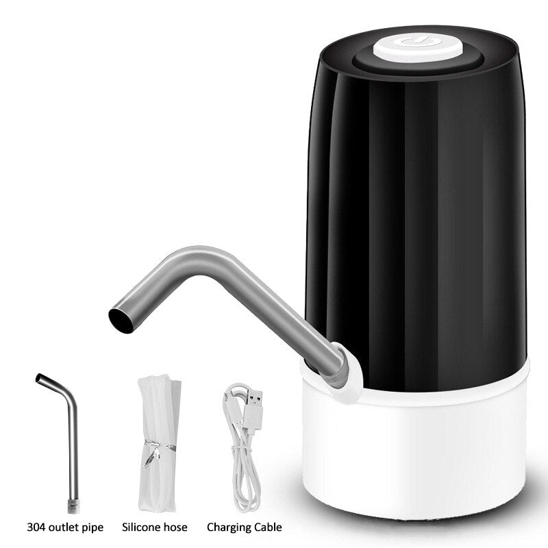 Home Gadgets Water Bottle Pump Mini Barreled Water Electric Pump USB Charge Automatic Portable Water Dispenser Drink Dispenser