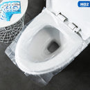 6/50pcs Universal Toilet Seat Cover Sticker Toilet Disposable Waterproof Toilet Paper Pad Antibacterial Maternal Bathroom Tools