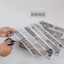 12/30pcs 3D Wall Sticker Marble Pattern PVC Waterproof Self-Adhesive Wall Paper 30x30cm Brick Grain Bathroom Wall Stickers