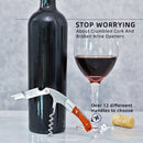 Wine Opener, Professional Waiters Corkscrew, PU Bag, Bottle Opener and Foil Cutter Gift for Wine Lovers