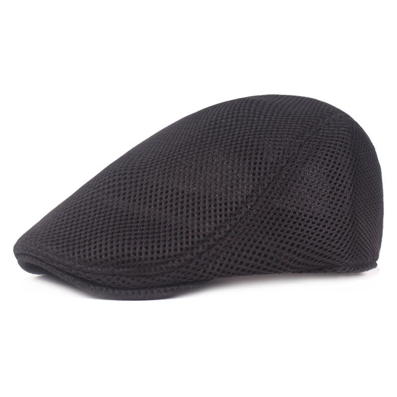 Men Women Casual Beret Hat Fashion Breathable Mesh Flat Cap Newsboy Style Beret Hats  Adjustable Adjustable Caps Gorras