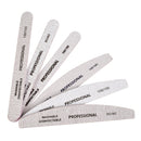 3/5/10Pcs Professional Nail File 80 100 180 Grit Unhas De Gel Nail Files Sandpaper Moon Style Acrylic Nail File Art Tools