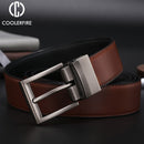 Men Reversible Casual High Quality Belt Man Genuine Leather Belt Male Strap Luxury Trouser Jeans Dress Belt For Men