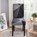 Square lattice printed stretch chair cover for dining room office banquet chair protector elastic material armchair cover