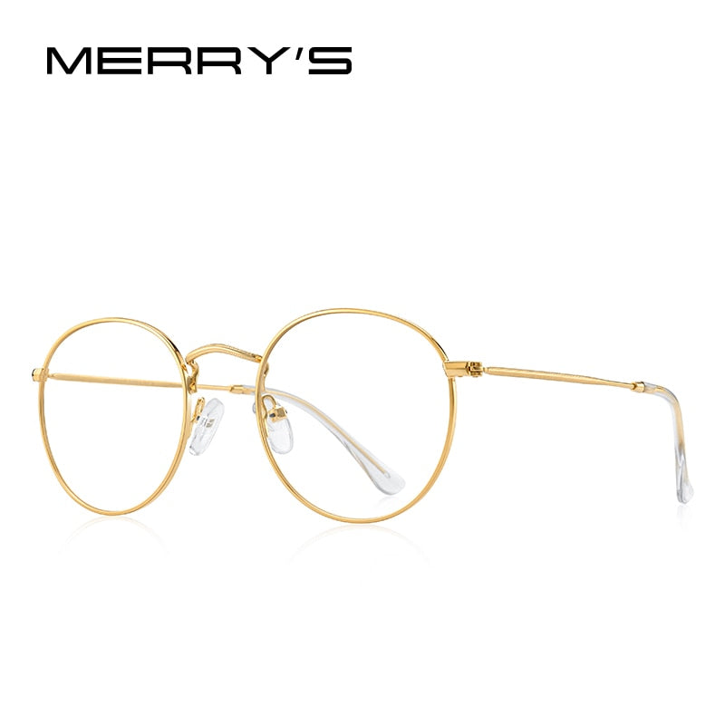 MERRYS DESIGN Classic Round Glasses Frame For Men Women Fashion Myopia Prescription Glasses Frames Optical Eyewear S2547