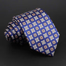 Fashion Polyester Necktie For Men Business Meeting Formal Striped Dot Floral 8cm Jacquard Tie Daily Wear Cravat Suit Accessories