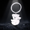 Skyrim Koala Protect Keychain Key Ring Holder Women Men Lovely Stainless Steel Car Keychains Memorial Gift Pendant For To Bag