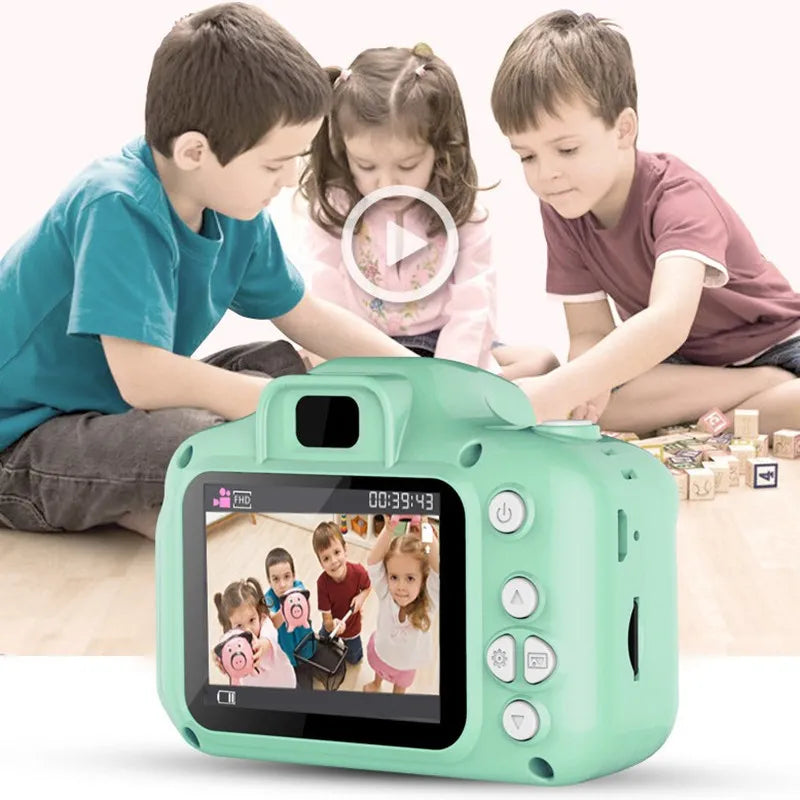 Kids Camera Educational Toys for Baby Gift Mini Digital Camera 1080P Projection Video Camera with 2 Inch Display Screen