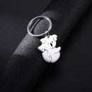 Teamer Cute Koala Pendant Keychain Stainless Steel Animal Keyring Bag Car Key Chain for Women Jewelry Accessories Gift wholesale