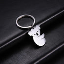 Teamer Cute Koala Pendant Keychain Stainless Steel Animal Keyring Bag Car Key Chain for Women Jewelry Accessories Gift wholesale