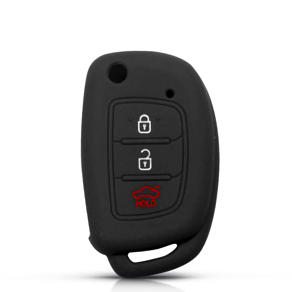 Custodia Rossa Per Chiave Auto Hyundai - Cover In Silicone Per Tucson, I40, I10, I20, Ix35