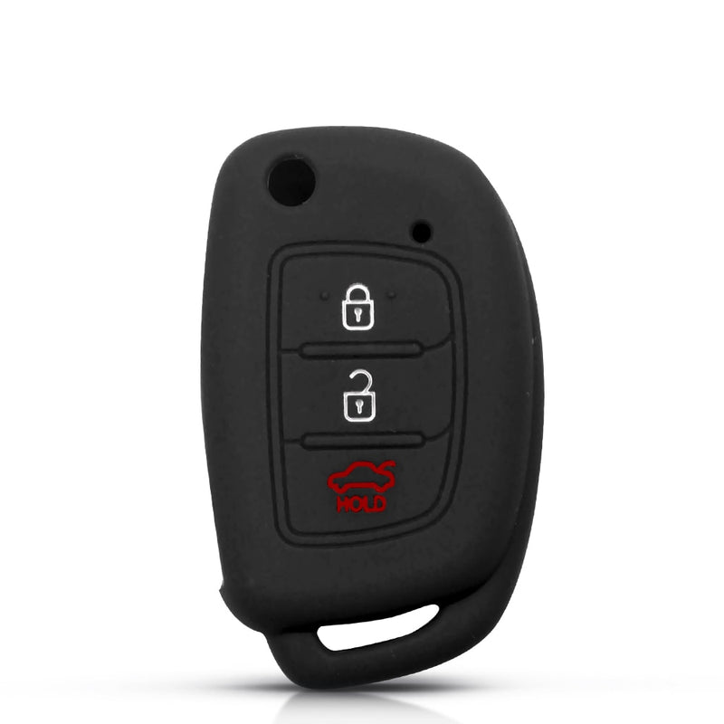 KEYYOU Remote Silicone Car Key Case For Hyundai  Tucson i40 i20 i10 iX35 iX45 Creta Santa fe Cover Keyless Fob 3 Buttons