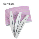 3/5/10Pcs Professional Nail File 80 100 180 Grit Unhas De Gel Nail Files Sandpaper Moon Style Acrylic Nail File Art Tools