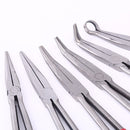 Long Pliers Straight 25 45 90 Degree O-Shape Bend Needle Nose Pliers 11" Plug Puller Multi-functional Mechanics Home Hand Tool