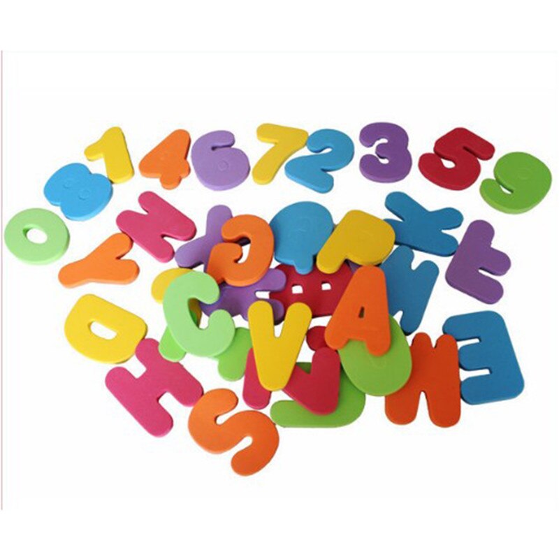 36PCS/set Baby Kids Children Educational Toy Foam Letters Numbers Floating Bathroom Bath Tub Kid Toy Boy Girl Gift Wall Stickers