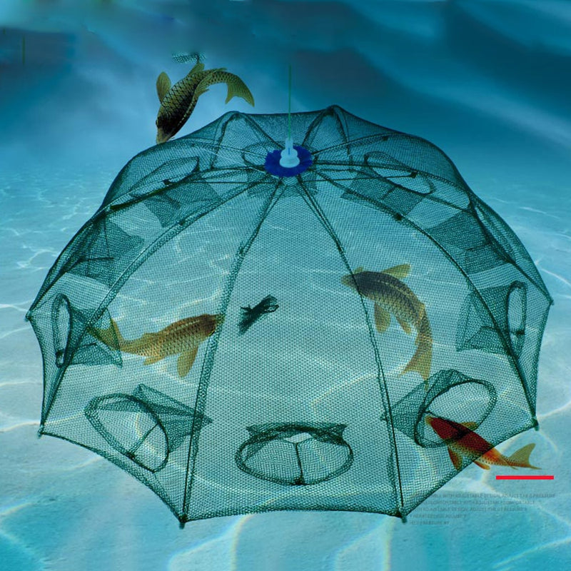 4-20 Hole Umbrella Fishing Net Fish Umbrella Cage Automatic Folding Fish  Net Hand Throw Net Fishing Cage Cover Cage Shrimp Cages