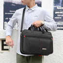 AOTTLA Handbag For Male 17.5 Inch Big Capacity Laptop Bag Nylon Good Quality Men Shoulder Bag Classic Pure Color Men's Briefcase