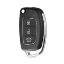 KEYYOU 3 Button Folding Flip Remote Key Shell Car Key Case For Hyundai Solaris Ix35 Ix45 Series Auto Key Blanks Case Fob Uncut