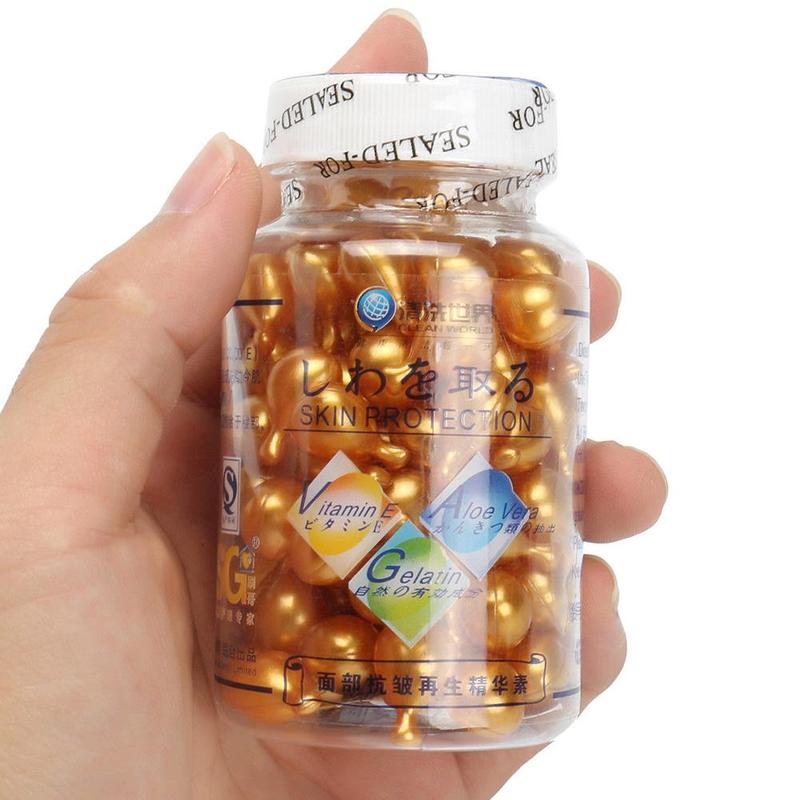 90 Pcs/bottle Anti Regenerating Vitamin E Face Cream Extract Whitening Anti Aging Moisturizing Face Care