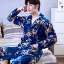 Lovers Coral Fleece Robe Warm Sleepwear Women Men Thicken Flannel Bathrobe Lounge Nightgown Home Clothes Bigsize
