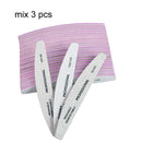 3/5/10Pcs Professional Nail File 80 100 180 Grit Unhas De Gel Nail Files Sandpaper Moon Style Acrylic Nail File Art Tools