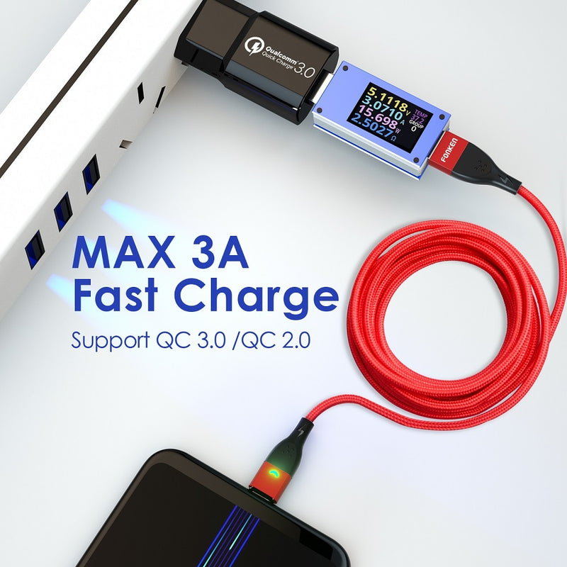 FONKEN Magnetic Cable Type C Magnetic Charge Cable Micro USB Magnet Charger Cable For Xiaomi Samsung Iphone Mobile Phone Cables