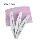 3/5/10Pcs Professional Nail File 80 100 180 Grit Unhas De Gel Nail Files Sandpaper Moon Style Acrylic Nail File Art Tools
